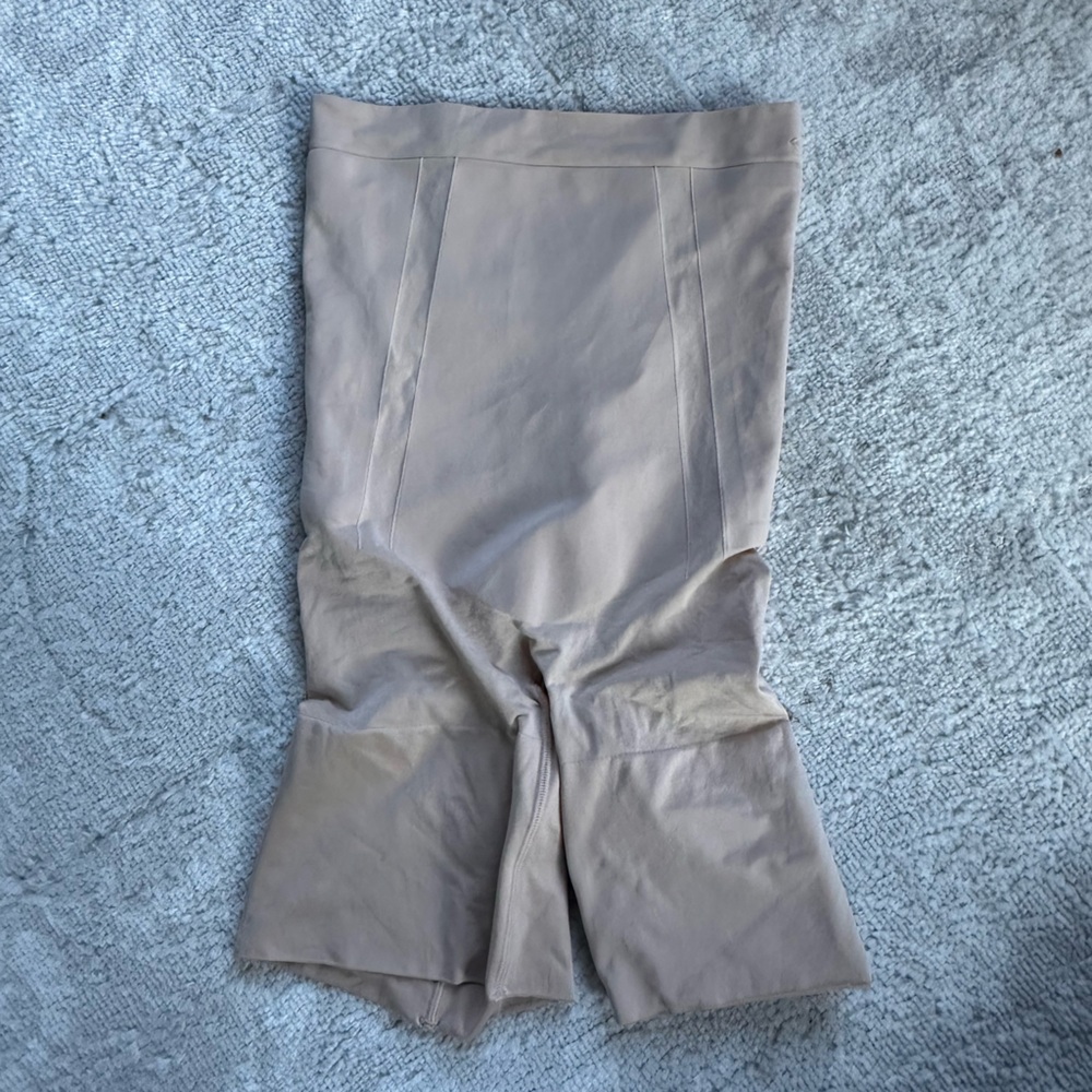 Spanx Beige high waisted Shapewear Shorts - Nude